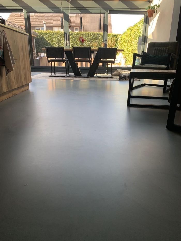 Moderne gietvloer keuken