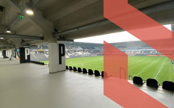 Snel uithardend antislip vloersysteem voor omloop Heracles Almelo