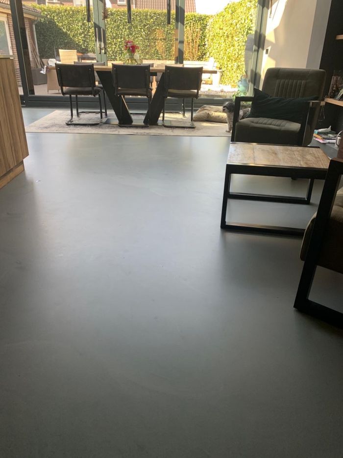 Moderne gietvloer keuken