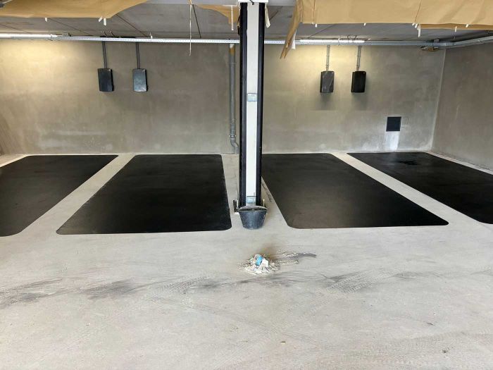 Parkeergarage met Triflex coating