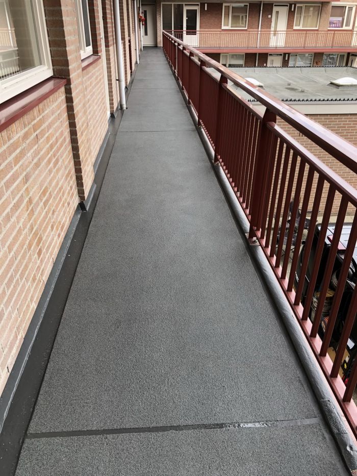 Gerestaureerde galerijvloeren