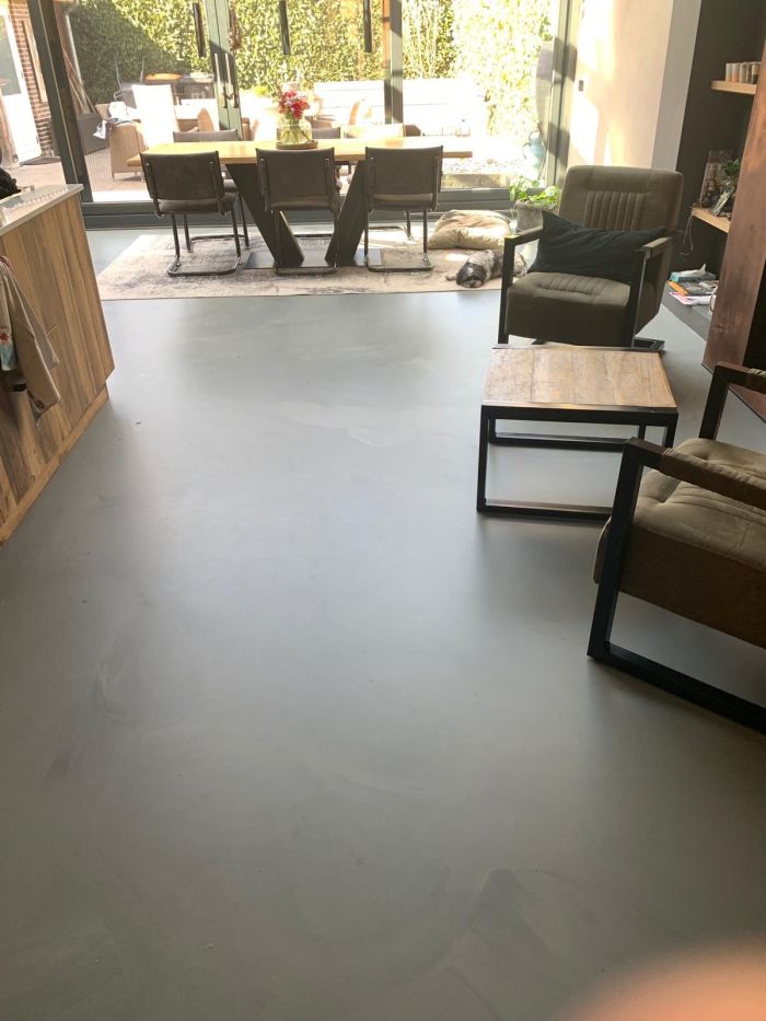 Moderne gietvloer keuken