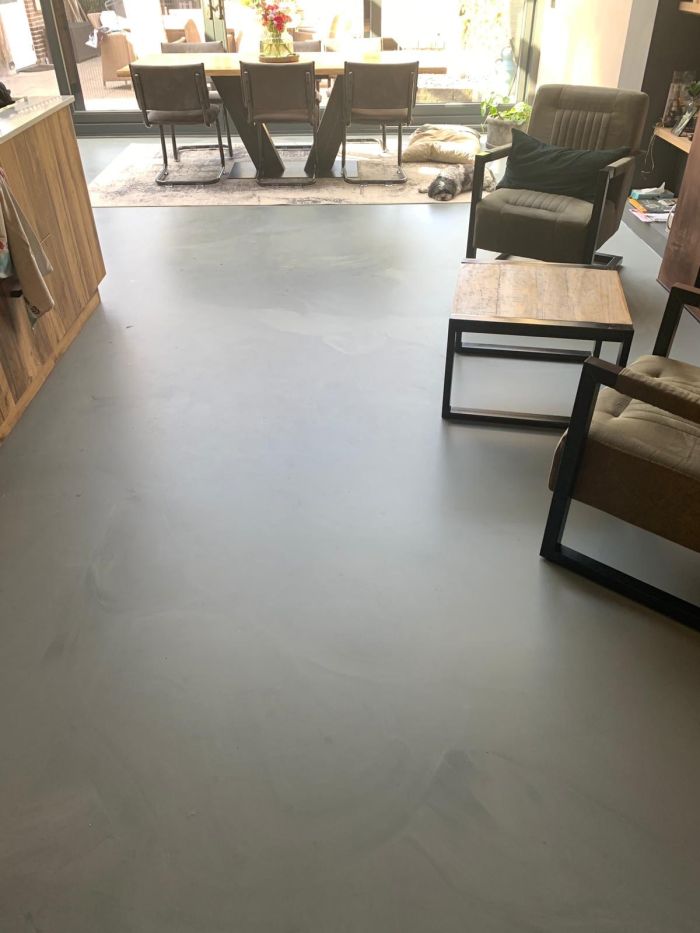 Moderne gietvloer keuken