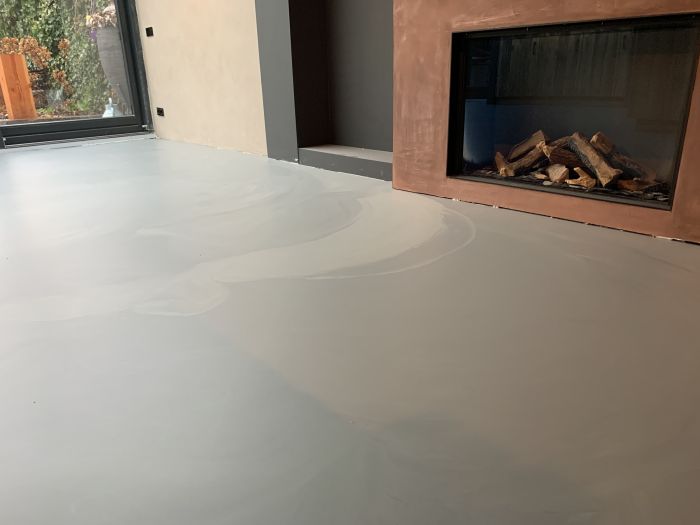 Moderne gietvloer keuken