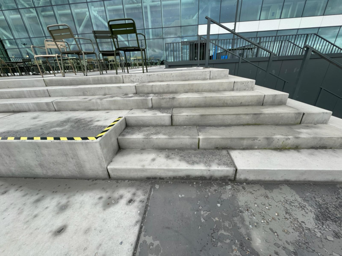 Antislip betontrappen