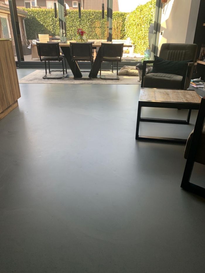 Moderne gietvloer keuken